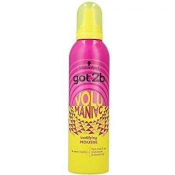 Mousse Volumaniac de Schwarzkopf got2b - 250ml - Aumento de Volumen Insano, Fórmula Vegana