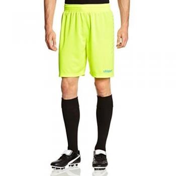 uhlsport Short Match Gk/Pantalón Corto/Equipamiento De Portero Amarillo Flúor/Cyan, XS Shorts, Hombre