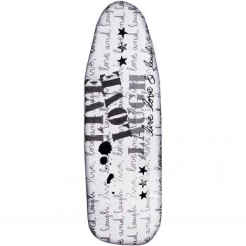 MSV Funda para Tabla de Planchar de 145 x 55 cm, Diseño Love, Algodón, Multicolor, 150 x 60 cm