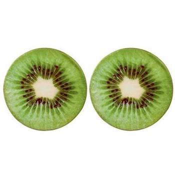 vidaXL 2X Cojín Decorativo Sofá Silla Cama Estampado Forma Kiwi Set Cojines