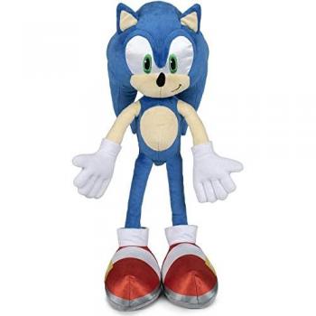 Peluche Sonic The Hedgehog 44cm - Sonic 2, características: suave y abrazable, diseño detallado del personaje, ideal para coleccionistas y como regalo de cumpleaños