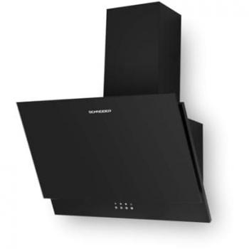 Campana Extractora 60 cm Schneider SCHD2A60EBS - 594 m³/h, 3 Velocidades, Cristal Negro/Negro Mate