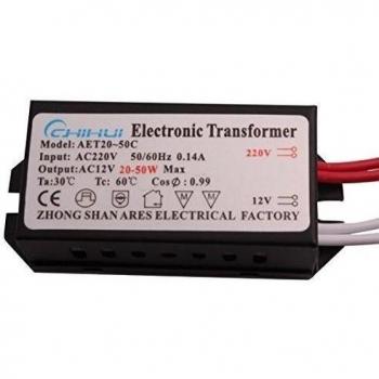 AC 220 V a 12 V AC 20 – 50 W LED tira de luz Adaptador de alimentación Transformador electrónico