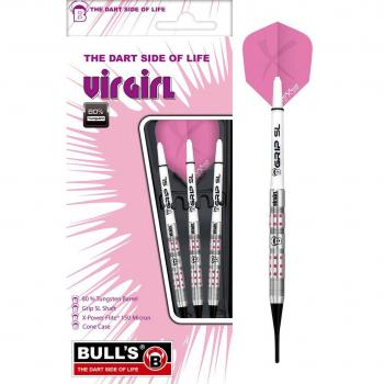 Dardos Bulls Virgirl 18g 80% Punta Plástico - Dardos Soft para Mujer