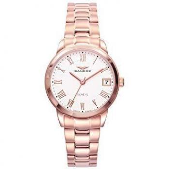 SANDOZ Elegant Acero IP Rosa Brazalete