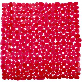 Wenko 20261100 Esterilla para Ducha Paradise Rojo - Antideslizante, Plástico, Rojo