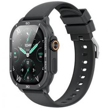 Reloj Smartwatch XO J12 2.06 AMOLED - Llamadas BT - Asistente de Voz - Control de Música - Multideporte - IP68 - Color Negro
