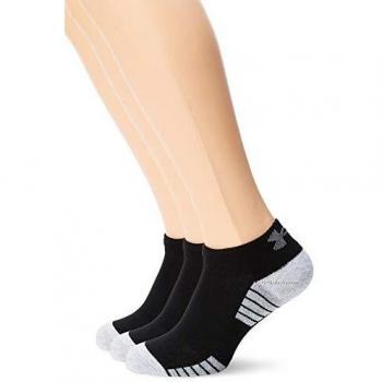 Under Armour Heatgear Tech LOCUT 3PK Calcetines, Unisex Adulto, Negro