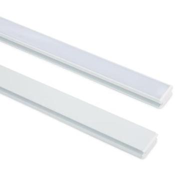 Perfil de Aluminio Pisable para Tiras LED hasta 10 mm - 2 m Blanco Translúcido