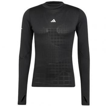Camiseta de Manga Larga adidas Techfit COLD.RDY para Hombre, Color Negro Puro, Talla L