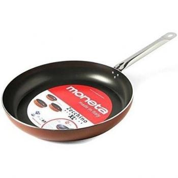 Moneta Zecchino, Sartén Profunda, Aluminio antiadherente, Cobre, 34 cm