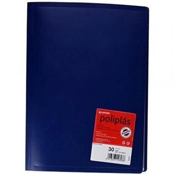 Grafoplas 1155800 - Carpeta de 30 fundas, color azul