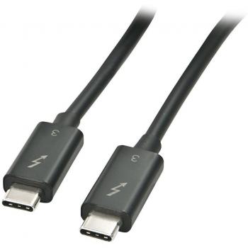 Cable Thunderbolt 3 USB-C 2m Negro 20 Gbit/s