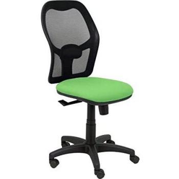 Piqueras y Crespo Silla Alocén Malla Negra Asiento Bali Pistacho