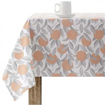 Mantel Resinado Antimanchas MasterChef 0400-30, 140x140 cm, 100% Algodón, Tacto algodón muy suave, Impermeable y repelente a líquidos, No traspasan líquidos,
