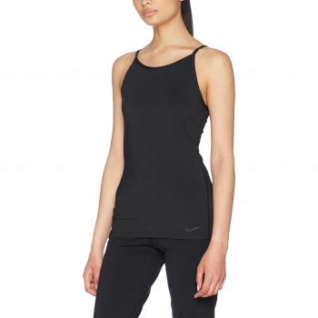 Nike W Nk Dry Tank Seasonal Strappy Camiseta sin Mangas, Mujer, Negro