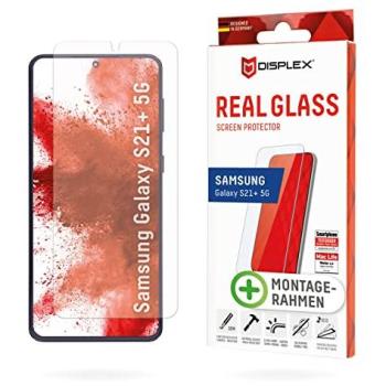 Protector de Pantalla de Cristal Templado DISPLEX para Samsung Galaxy S21+ 5G, Resistente a Rayones, Compatible con Sensor de Huellas