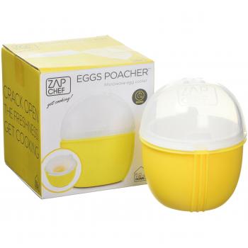 PTC – Escalfador de huevos para microondas, color amarillo
