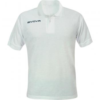 Givova Summer Unisex Short Sleeve Cotton Pique Polo Shirt - White