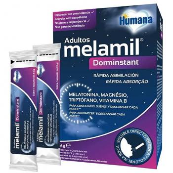 Melamil Dorminstant Adultos Sabor Fresa 24 Sobres Solubles en Boca