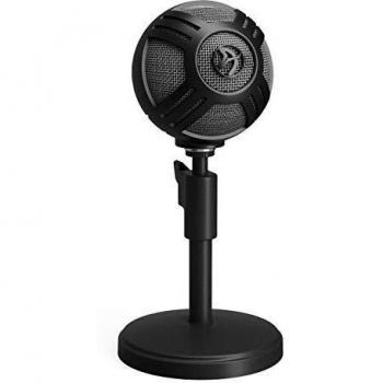 Micrófono Profesional para Gaming Arozzi Sfera Pro USB en Color Negro con Modos Cardioide y Omnidireccional