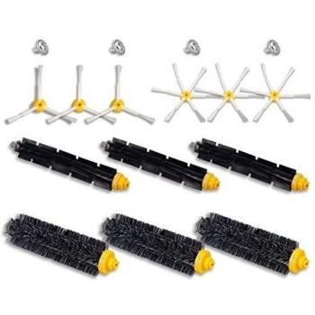 honfa iRobot Roomba cepillo Kit 3pcs 3 brazos sidebrush, 3 6-Armed sidebrush, 3 Flexible Beater Cepillo y 3 piezas cepillo de cerdas para iRobot Roomba 760 770 780 Serie