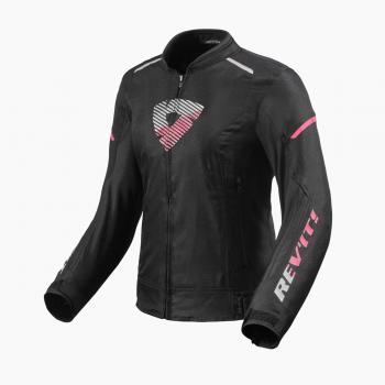 Chaqueta Deportiva Mujer Revit Sprint H2O Ladies - Chaqueta textil de moto para mujer, color Negro Rosa, talla 36