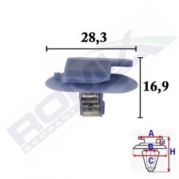 Pinza para tapicería y grapa ROMIX C70556, herramienta de sujeción, diseño ergonómico, fabricada en acero resistente, capacidad de sujeción ajustable, ideal para trabajos de tapicería y manualidades