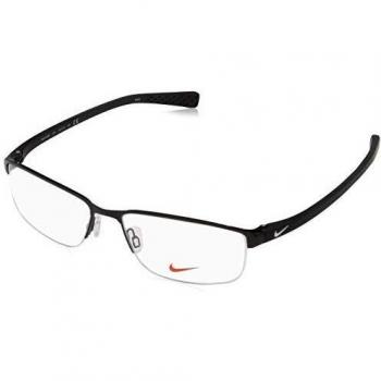 NIKE 8098 010 56 Monturas de gafas, Black/White, Hombre