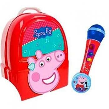 Set de Microfono y Camerino Portátil Peppa Pig con Accesorios