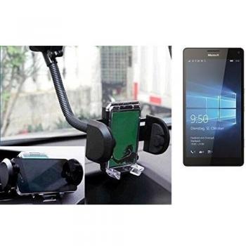 Soporte para coche universal para Microsoft Lumia 950 XL c/ ventana de la foto. El apego a disco, rejilla de ventilación o el salpicadero. Sostenedor del montaje del parabrisas de automóviles Aire montaje de la salida salpicadero sistema de soporte del 