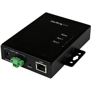 Servidor de Dispositivos Seriales a IP de 2 Puertos RS232 - Metal y Montable