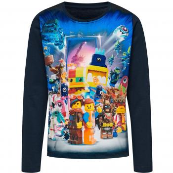 LEGO Wear Movie 2 - Cm-50263 Langarmshirt, Camisa Manga Larga Niños, Azul
