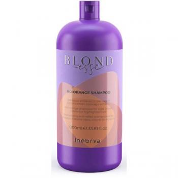 Champú Inebrya Blondesse No Naranja 1000 ml para Cabellos Rubios y Canosos