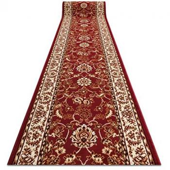 Alfombra de Pasillo BCF Klasyk Clásico Burdeos 120x300 cm