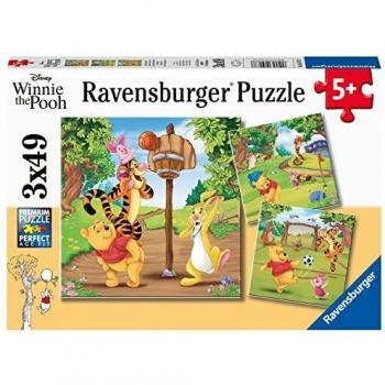 Winnie the Pooh Sports Day Jigsaw Puzzle Set - 3 x 49 Pieces by Ravensburger