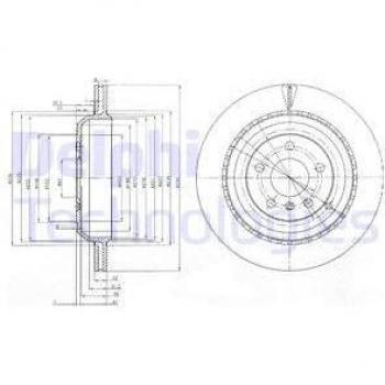 Disco de freno DELPHI BG4030, tipo: disco de freno, características: diseño optimizado para una mejor disipación del calor, alta resistencia a la deformación, fabricado con materiales de calidad para mayor durabilidad y