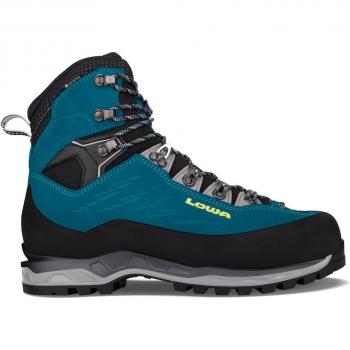 Lowa Cevedale II GTX Suede Leather Men's Mountaineering Boots - Size 43 ½, Turquoise Lime