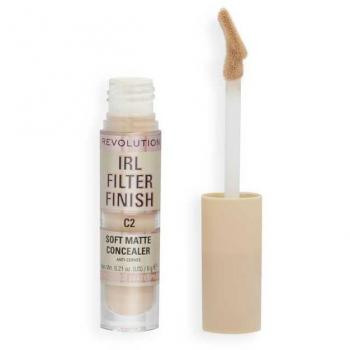 Revolution - Corrector líquido IRL Filter Finish - C2, corrector de larga duración para la máxima cobertura, tono C2, 6 g