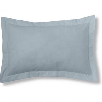 Funda de cojín gris con volantes
