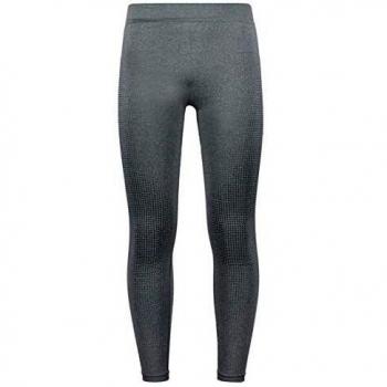 Odlo Performance Warm Eco Men's Technical Tights - Grey Melange/Black