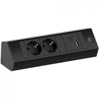 Regleta Esquinera CASIA 2 con 2xTT + USB A/C