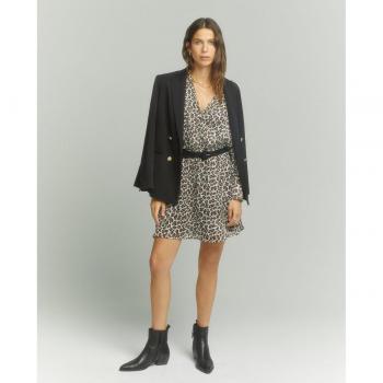 Vestido corto camisero estampado Tintoretto