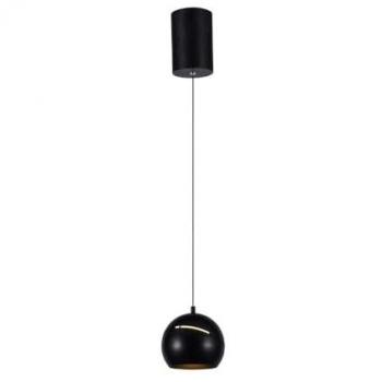 Lámpara Colgante LED 8.5W en Forma de Campana Negra, Ajustable, Touch On/Off, 3000K