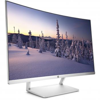 HP TN - Monitor con Retroiluminación LED, Color Negro Blanco 27 Inch 1920 x 1080 Pixels Curved Monitor