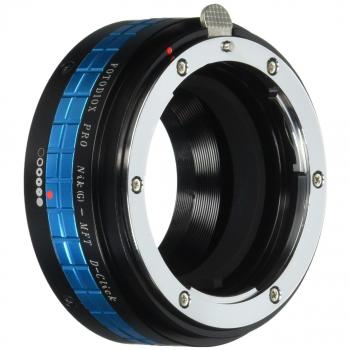 Fotodiox Pro - Adaptador de objetivos Nikon para cámaras Micro 4/3 para Olympus PEN E-PL1, E-PL1s, E-PL2, E-PL3, E-P2, E-P3, E-M, OM-D, E-M5, Panasonic Lumix DMC-G1, G2, G3, G10, GX1, GH1, GH2, GF1, GF2, GF3, GF5 y Panasonic AG-AF100