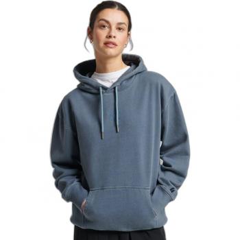 Sudadera con capucha Superdry Code Garment Dye Oversized azul mujer - XS-S