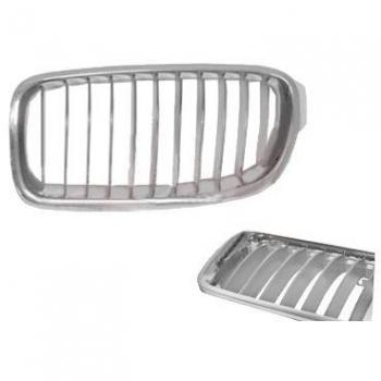 Rejilla delantera de radiador derecha gris cromo para BMW 3 Berline y 3 Touring - VAN WEZEL 0670414
