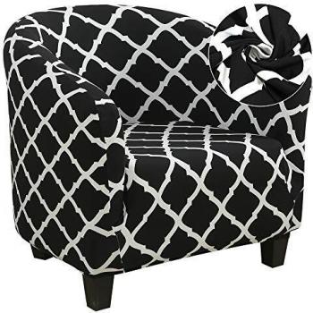 HIFUAR Funda de Sillón Chesterfield Impresas,Fundas de Sofá Elásticas de 1 Plaza Lavable Antideslizantes,Modernas Cubiertas Protector para Butaca,Sofá,Chester 1 Plaza