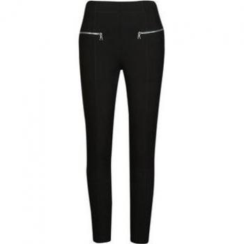 Legging Guess negro con cremalleras para mujer